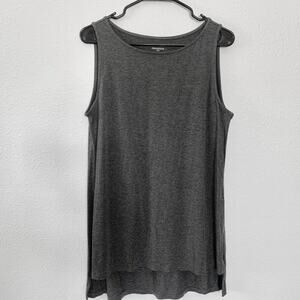 Eileen Fisher Gray Sleeveless Tunic Top